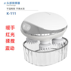 带加热功能的电动手持头皮按摩器