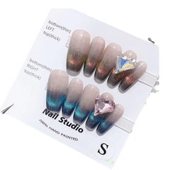 Handmade Wearable Nail Art Collection with Rhinestones