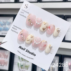 Handmade Wearable Nail Art Collection with Rhinestones