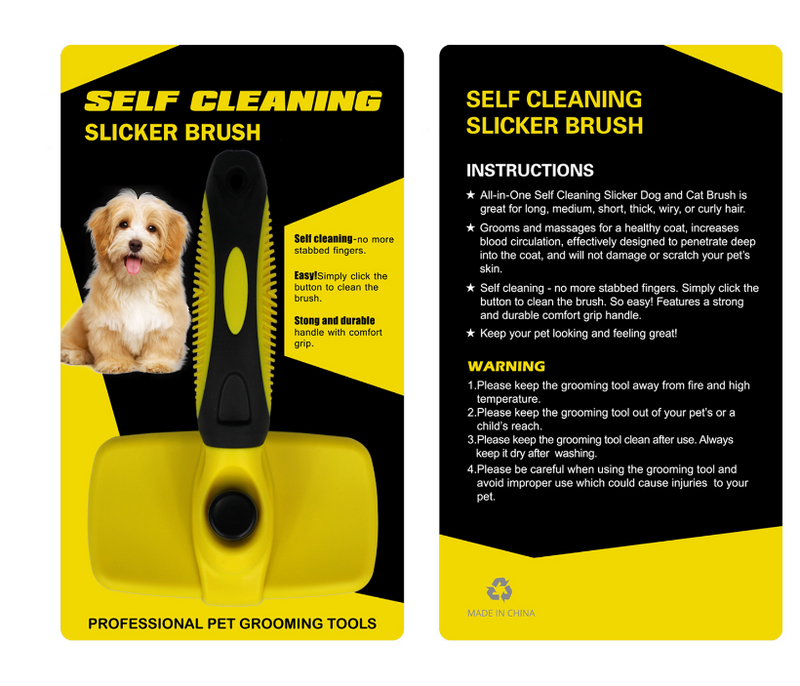 Automatic Pet Grooming Brush for Shedding and Cleaning
