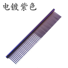 Stainless Steel Pet Grooming Comb in Various Colors