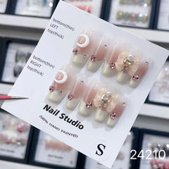 Handmade Wearable Nail Art Collection with Rhinestones