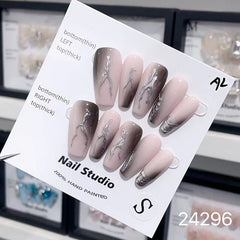 Handmade Wearable Nail Art Collection with Rhinestones