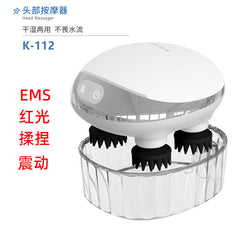 带加热功能的电动手持头皮按摩器