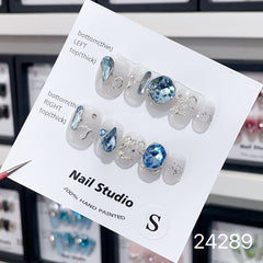 Handmade Wearable Nail Art Collection with Rhinestones