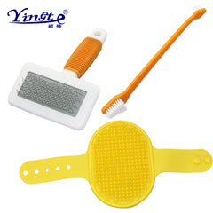 Pet Grooming Travel Set with Brushes and Nail Clipper