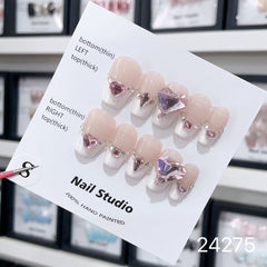Handmade Wearable Nail Art Collection with Rhinestones