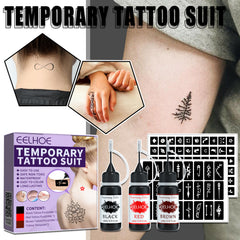 EELHOE Waterproof Temporary Juice Tattoo Set