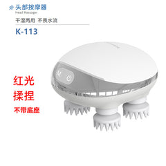 带加热功能的电动手持头皮按摩器