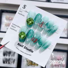 Handmade Wearable Nail Art Collection with Rhinestones