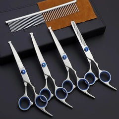 6-Inch Pet Grooming Scissors Set for Dogs and Cats