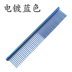 Stainless Steel Pet Grooming Comb in Various Colors