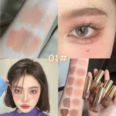 Brown Glitter Eyeshadow Stick and Contour Cream Makeup