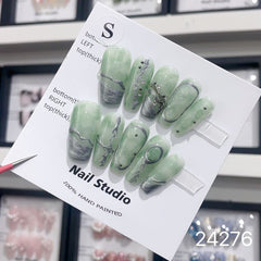Handmade Wearable Nail Art Collection with Rhinestones
