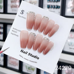 Handmade Wearable Nail Art Collection with Rhinestones