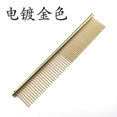 Stainless Steel Pet Grooming Comb in Various Colors
