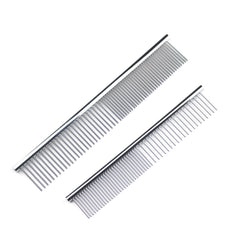 Stainless Steel Pet Grooming Comb in Various Colors