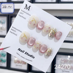 Handmade Wearable Nail Art Collection with Rhinestones