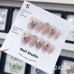 Handmade Wearable Nail Art Collection with Rhinestones
