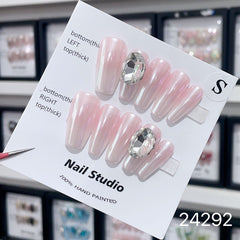 Handmade Wearable Nail Art Collection with Rhinestones