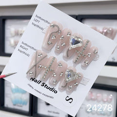 Handmade Wearable Nail Art Collection with Rhinestones