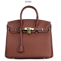 Platinum Bag in First Layer Cowhide for Women